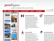 Tablet Screenshot of janisflippenpr.com